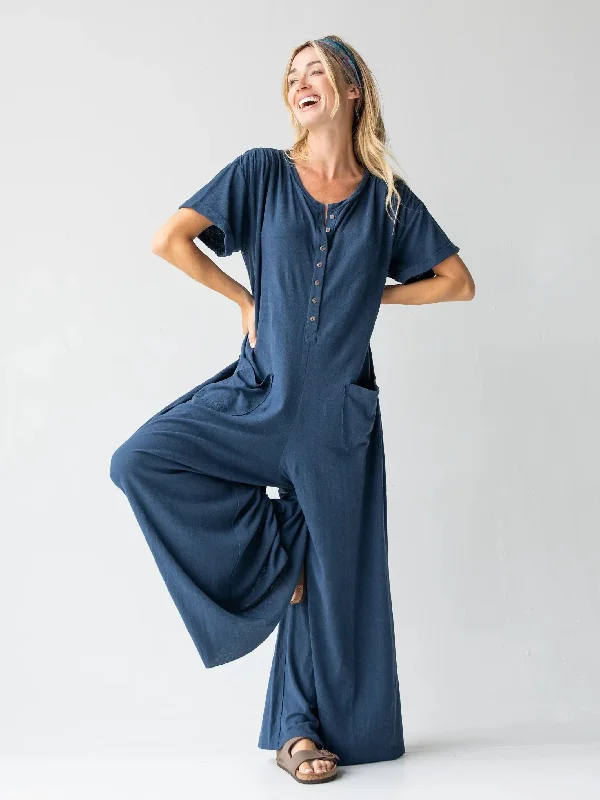 Jenna Jumpsuit - Washed Navy