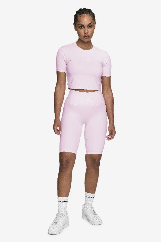 Lupita Biker Shorts Bubblegum White