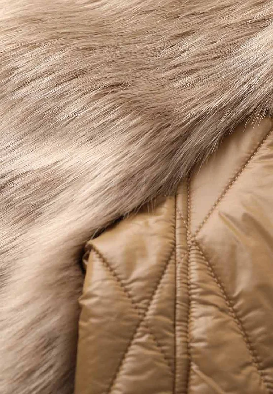 All-Seasons Faux Fur Parka Lining