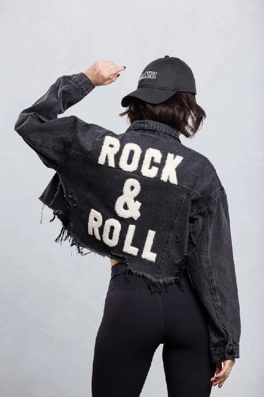 Rock and Roll Crop Denim Jacket