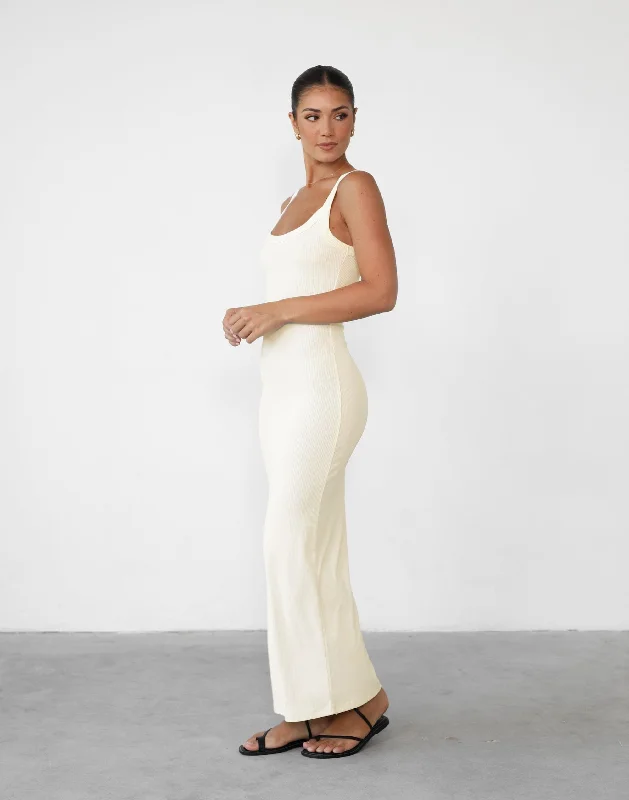 Skyler Maxi Dress (Off White)