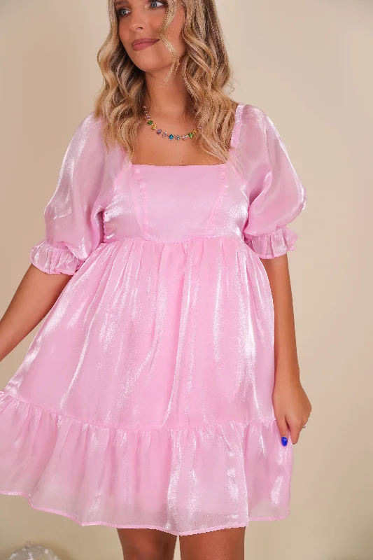 RESTOCK: Blushing Heart Dress-Pink