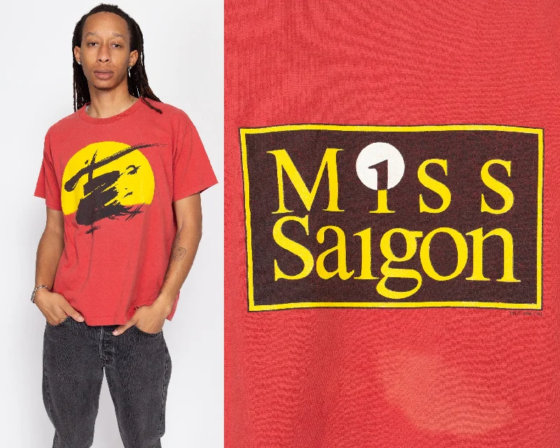 Large 80s Miss Saigon Broadway Musical T Shirt