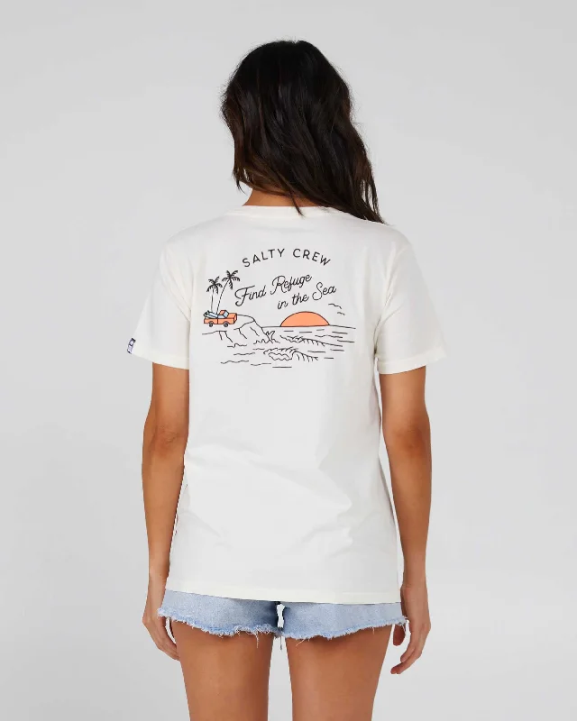 LOOKOUT BOYFRIEND TEE - Off White