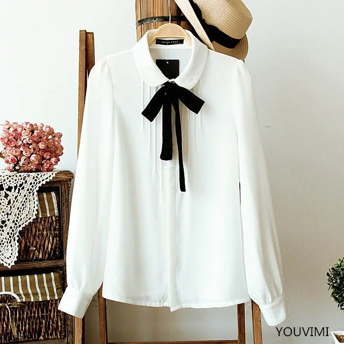 Ribbon doll collar college wind shirt  YV501