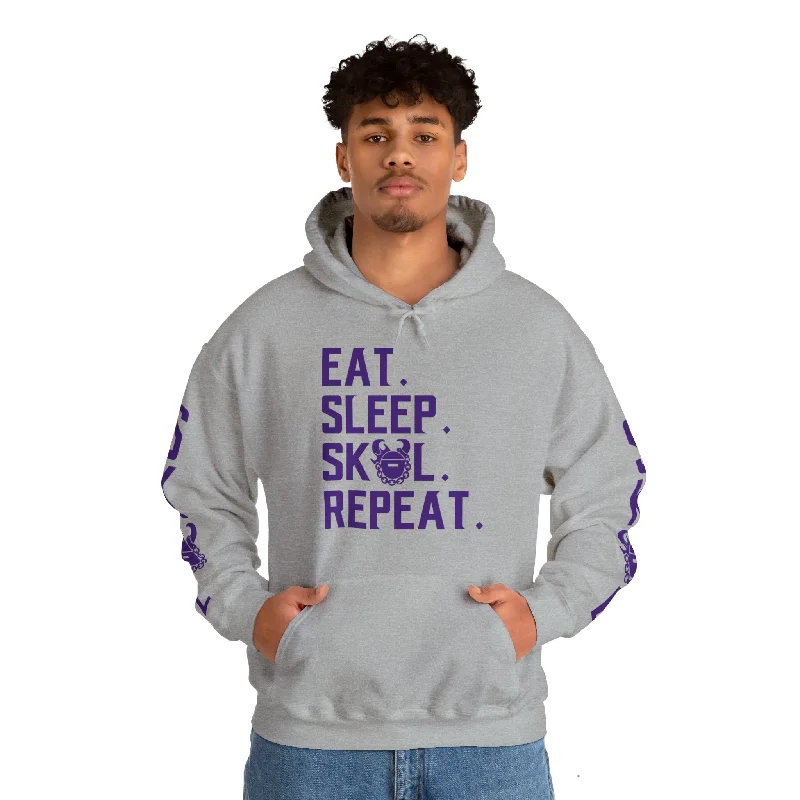 Unisex Heavy Blend™ Hooded Sweatshirt - Eat. Sleep. Repeat. + The Original (Sleeves)