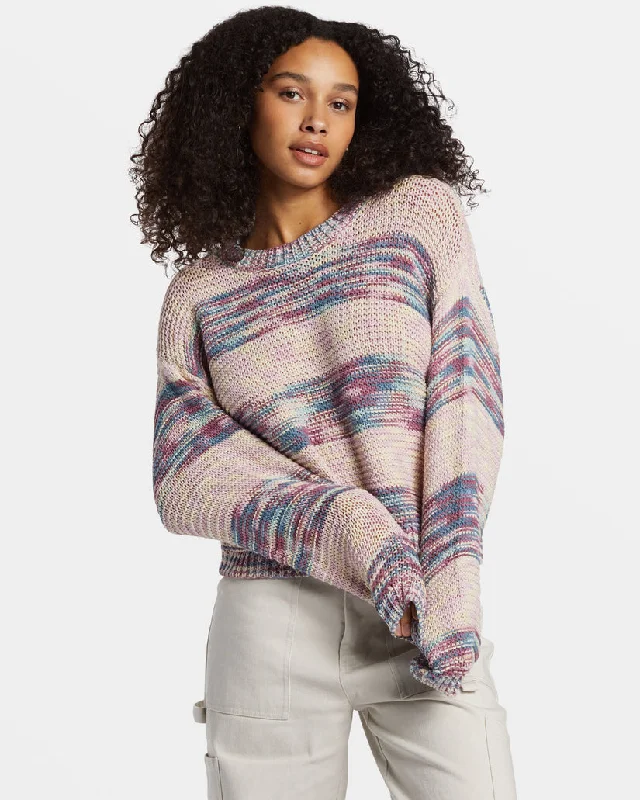 Billabong Fade Out Sweater-Blue Shadow