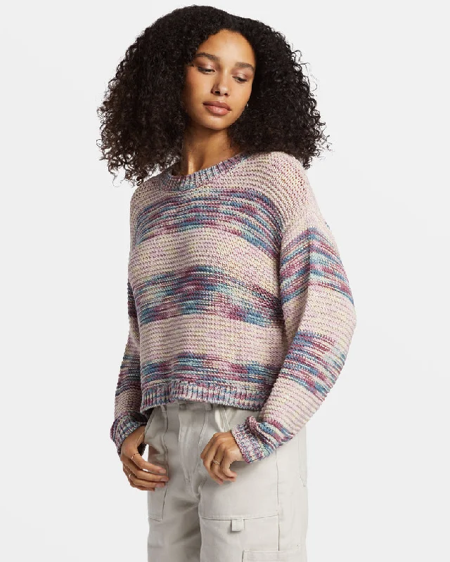 Billabong Fade Out Sweater-Blue Shadow