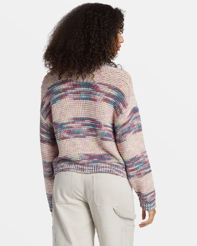 Billabong Fade Out Sweater-Blue Shadow