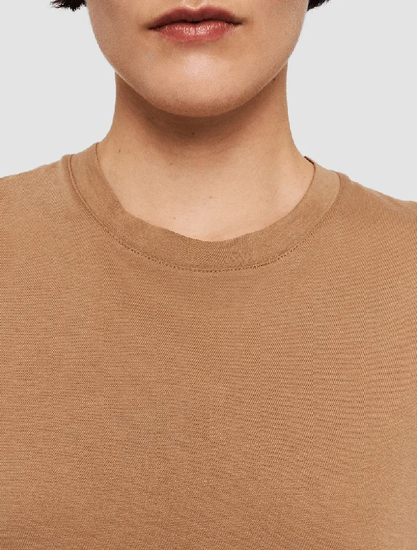 Cotton camel t-shirt