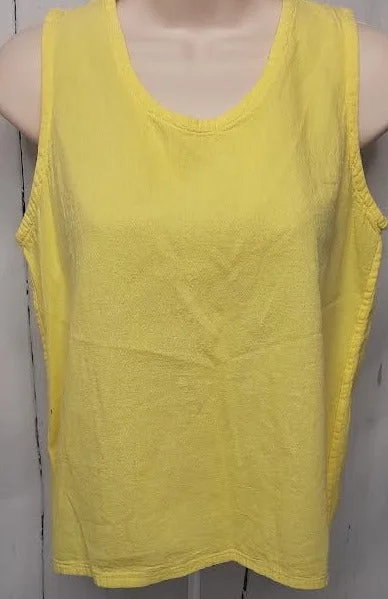 Top- Tank-Yellow-Women's-S-0786