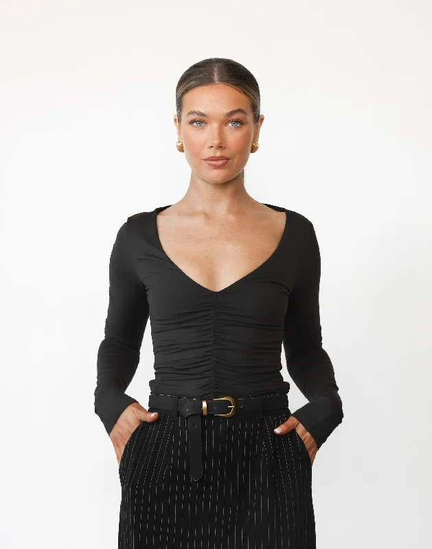 Nyx Long Sleeve Top (Black)