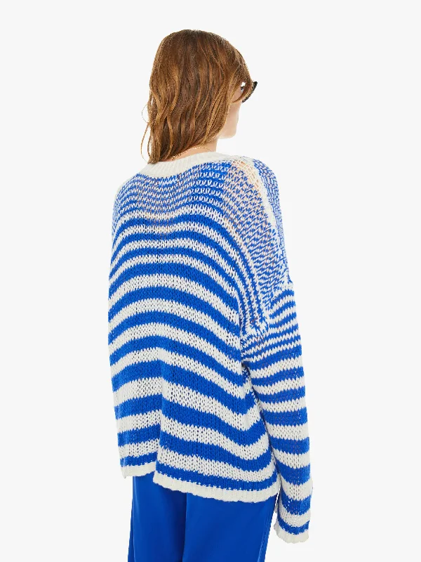 SABLYN Sheyla Slouchy Open Crewneck - Lapis Multi