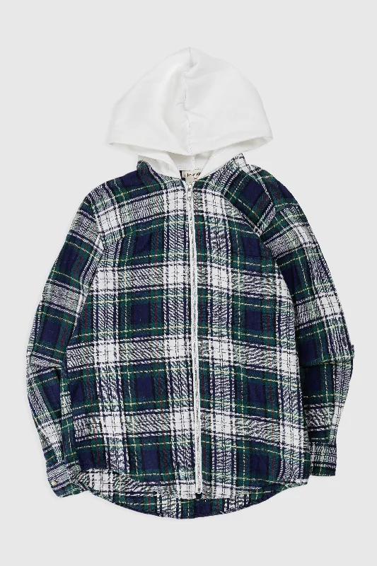 Unisex Rework Hooded Flannel - XS