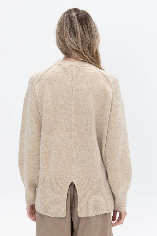 Kellen Wool Sweater, Birch