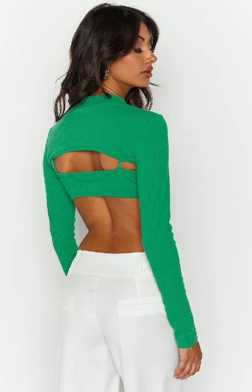 Adventure Green Rib Top