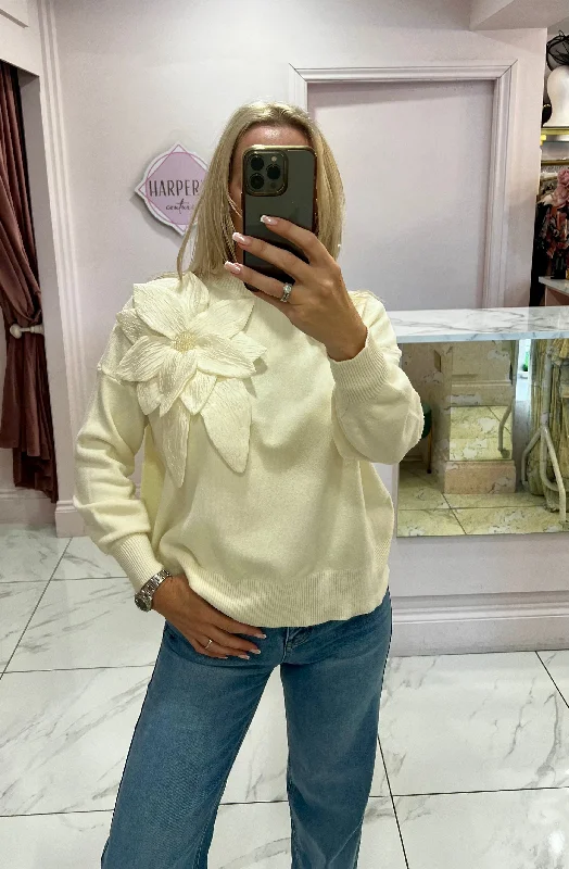 Blossom Cream Knit Jumper