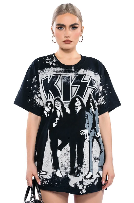 KISS SHORT SLEEVE GRAPHIC BAND TEE