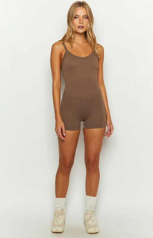 Lahana Halo Brown Bodysuit