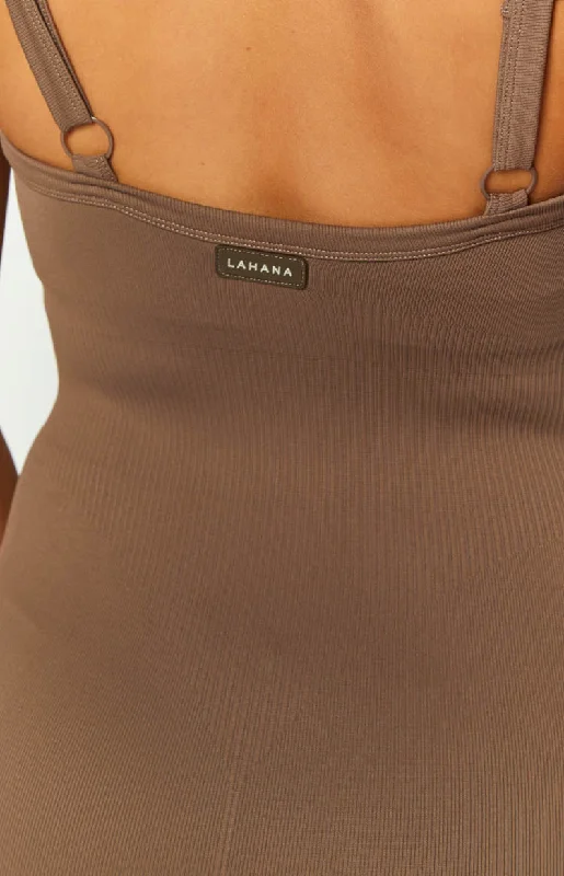 Lahana Halo Brown Bodysuit