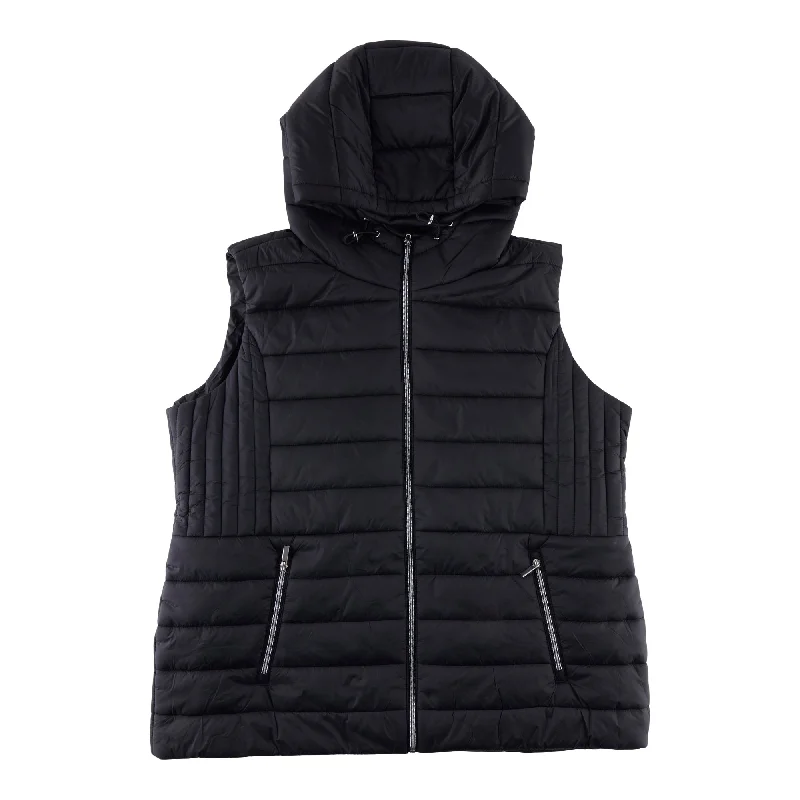 mySTYLE Women's Plus Lined Puffer Fashion Vest