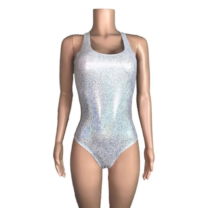 Bodysuit - Silver Holographic