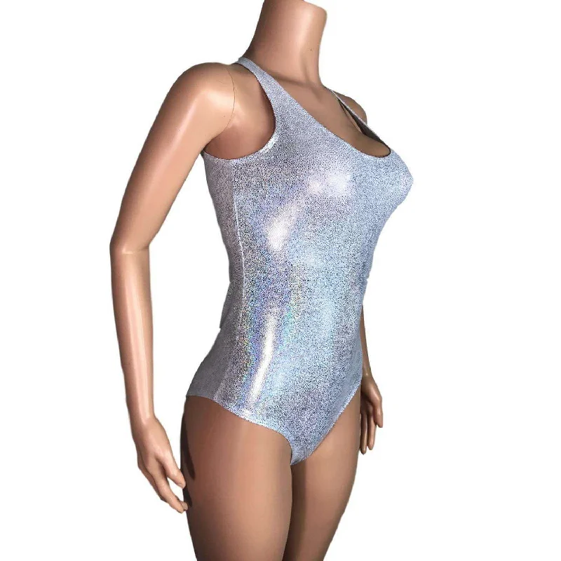 Bodysuit - Silver Holographic