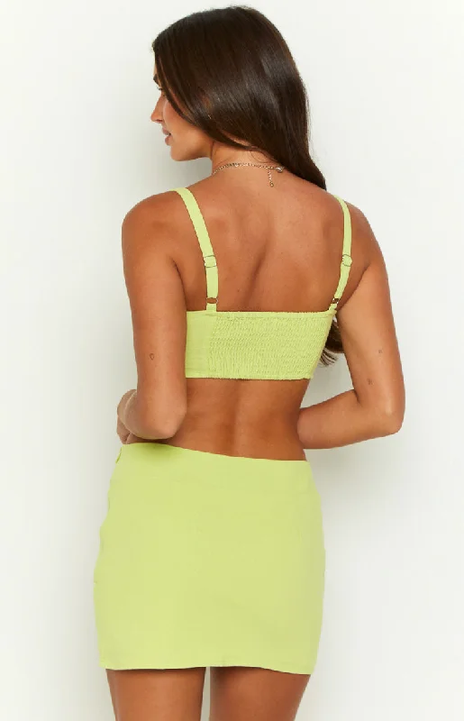 Zendaya Lime Corset Top