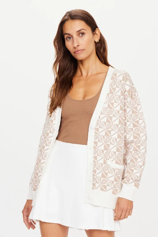 Boulevard Piper Knit Cardigan | Ivory