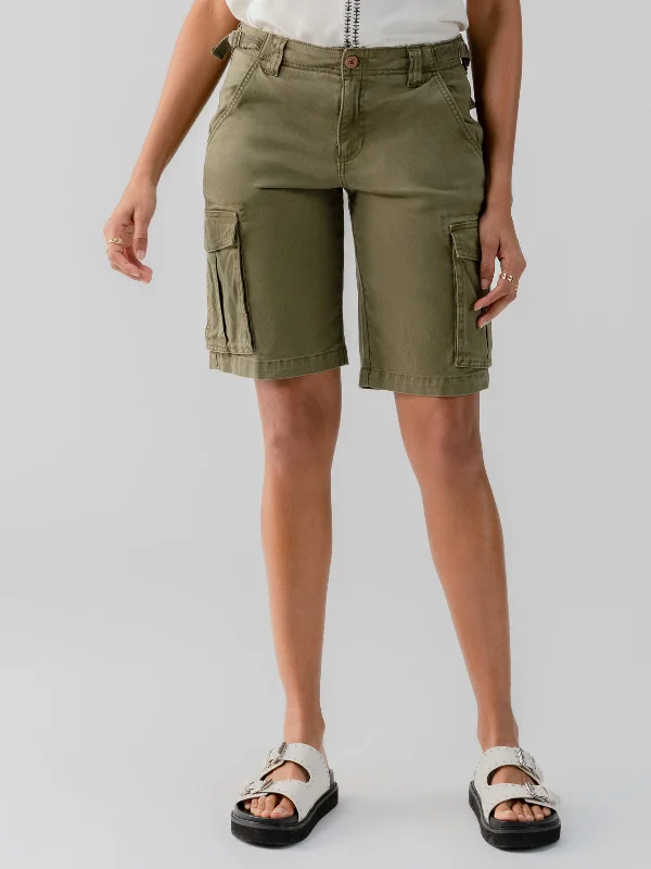 Cargo Long Standard Rise Short Burnt Olive