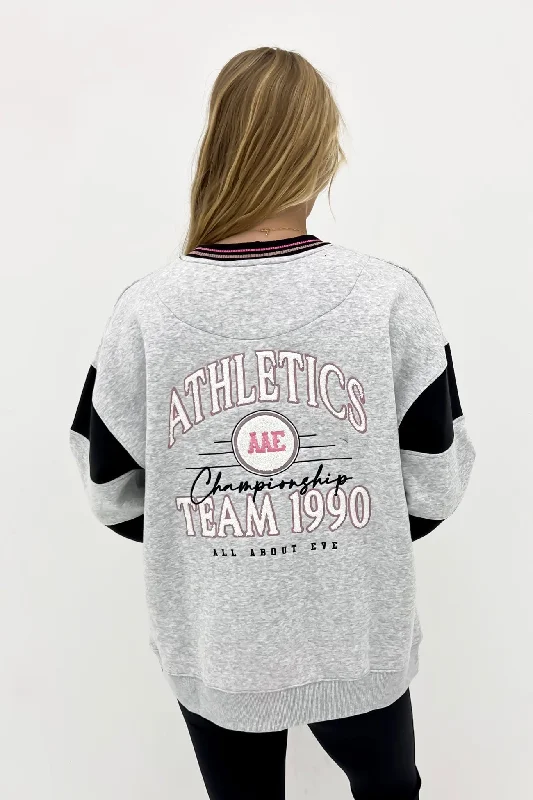 Championship Oversized Crew Grey Marle