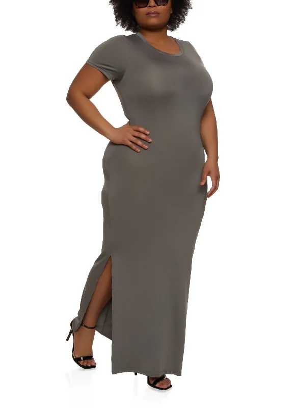 Plus Size T Shirt Maxi Dress