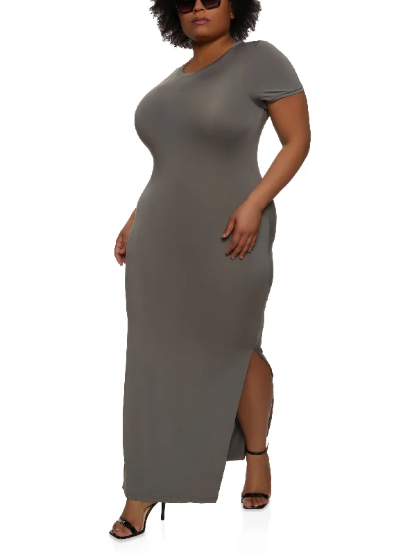 Plus Size T Shirt Maxi Dress