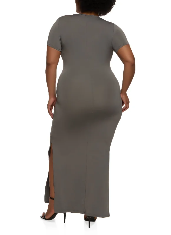 Plus Size T Shirt Maxi Dress