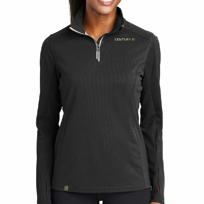 Designer Textured 1/4 Zip - Ladies - ON SALE NOW