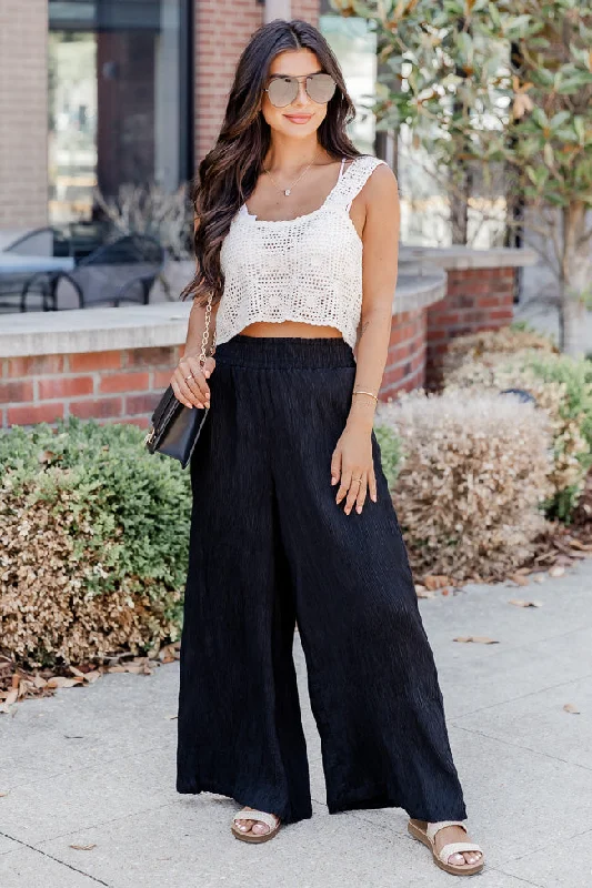 In A Daze Black Pleated Pants FINAL SALE