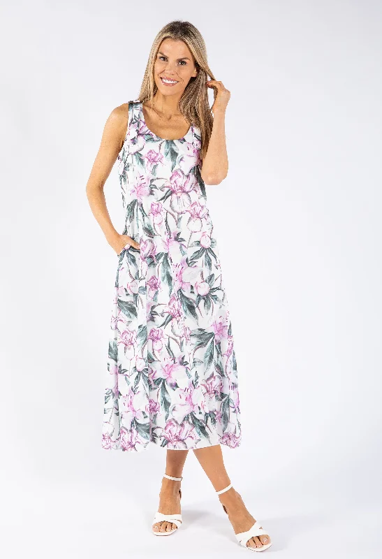 Lily Print Midi Dress