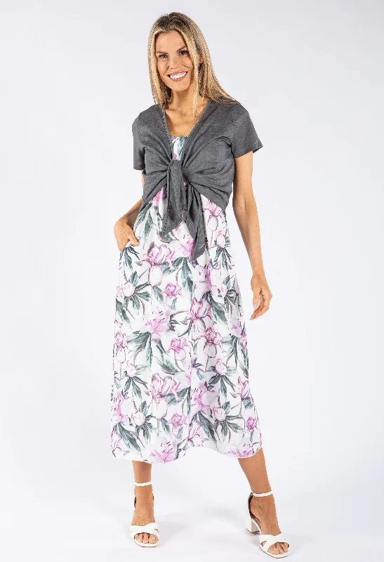 Lily Print Midi Dress