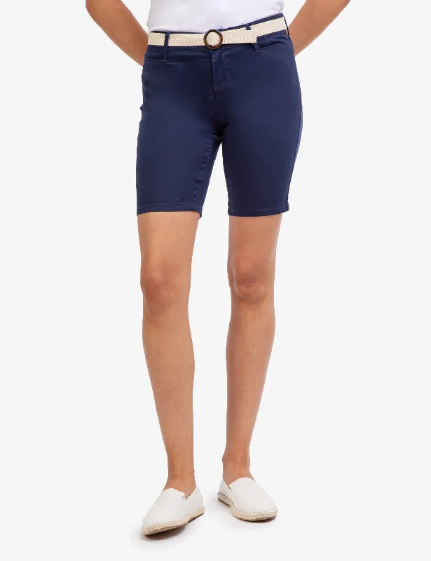 MID RISE SLIM CHINO SHORTS