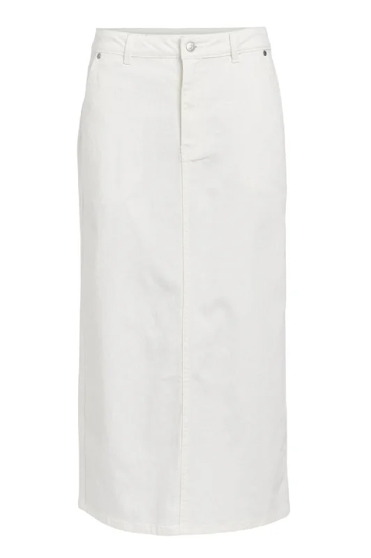 Object Talia Cloud Dancer Twill Skirt