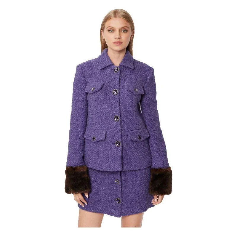 PINKO Purple Cotton Suits & Blazer