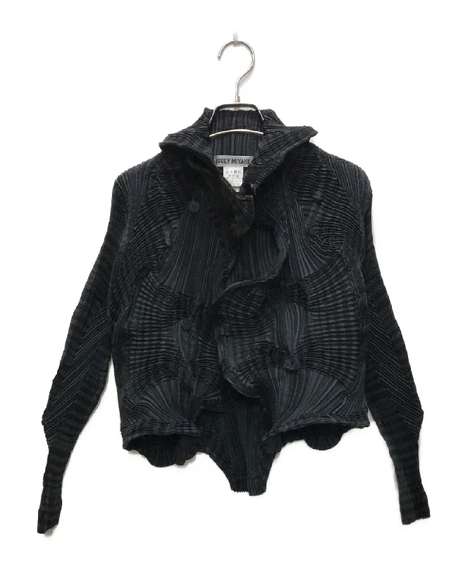 [Pre-owned] ISSEY MIYAKE 3D Steam Deformed Pleated Jacket IM93FD023