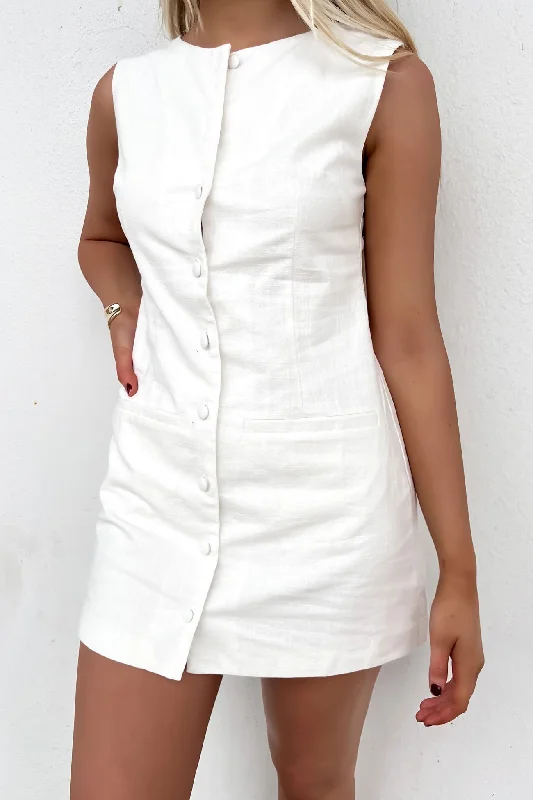 Samantha Mini Dress White