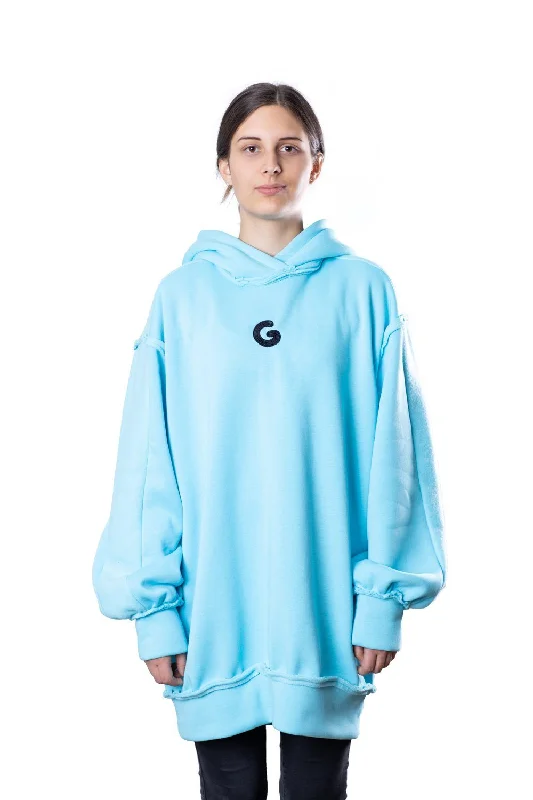 TheG Fresh Oversize Hoody Woman // aqua