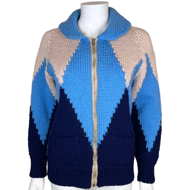 1960s Vintage Wool Cowichan Sweater Mary Maxim Diamond 899