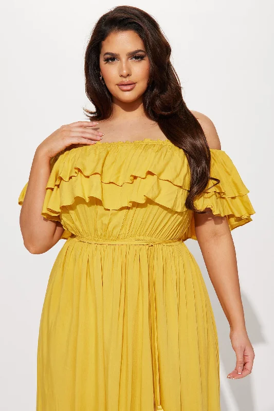 Caribbean Beauty Maxi Dress - Yellow