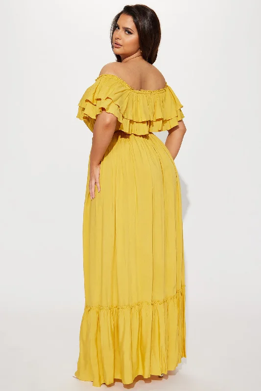 Caribbean Beauty Maxi Dress - Yellow