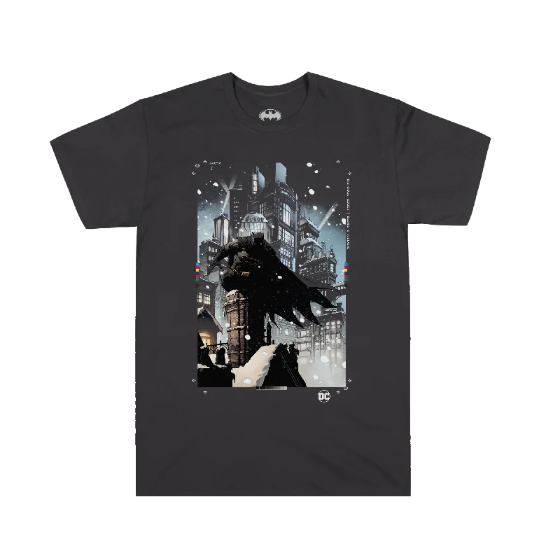 Batman Crouching  Charcoal Tee