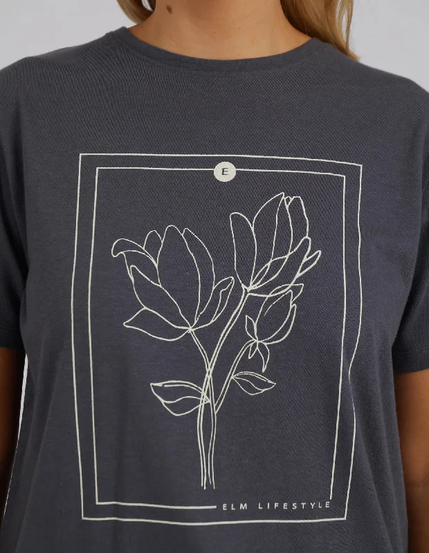 ELM LAUREL TEE CHARCOAL