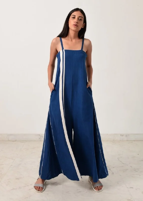 Indigo strappy jumpsuit